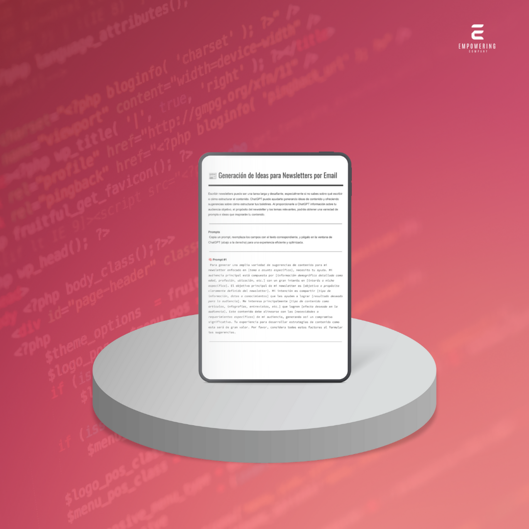 Generación de Ideas para Newsletters por Email - 3