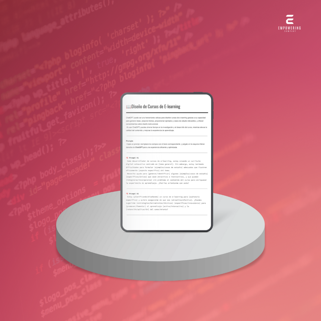 Diseño de Cursos de E-learning - 3