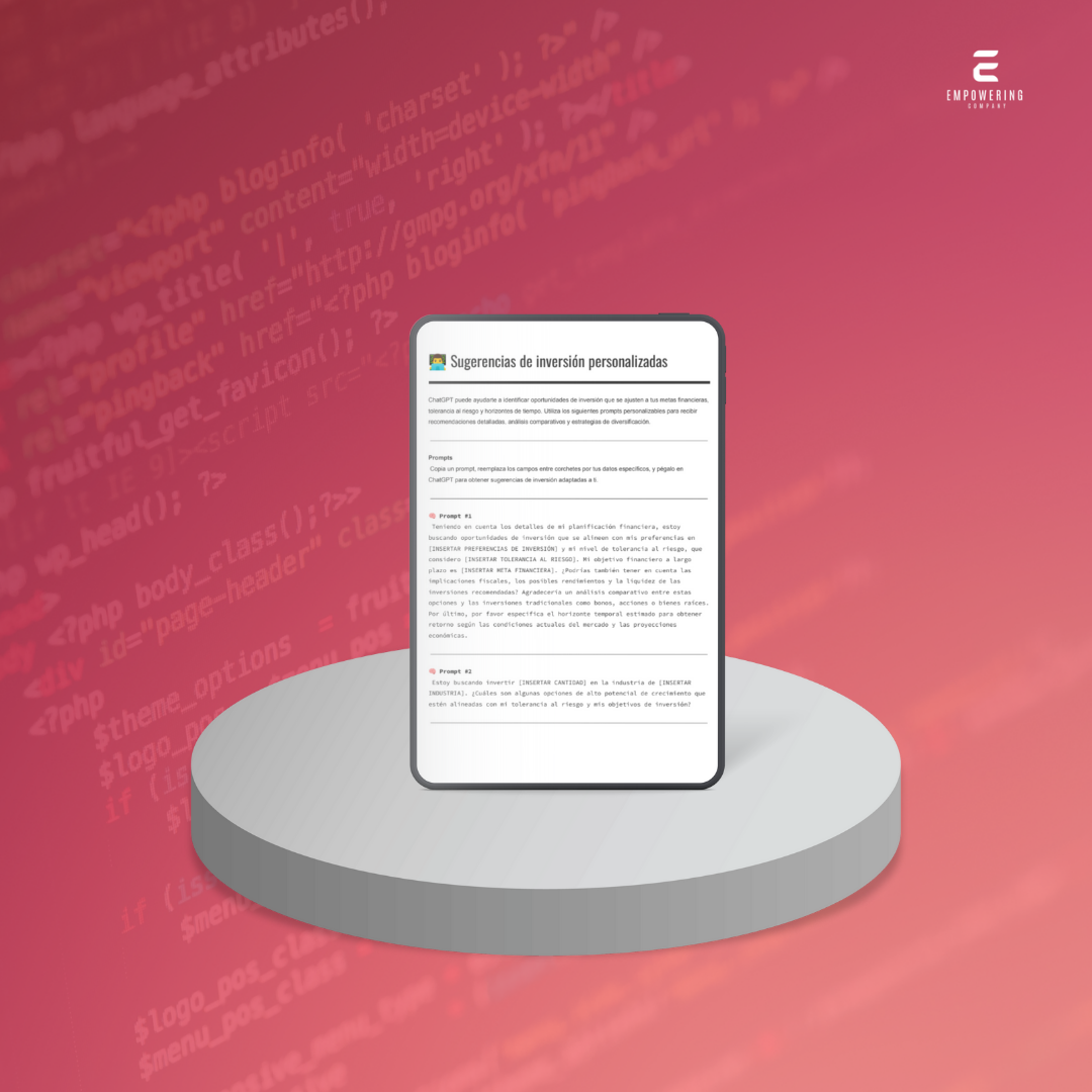 Sugerencias de inversión personalizadas - 3