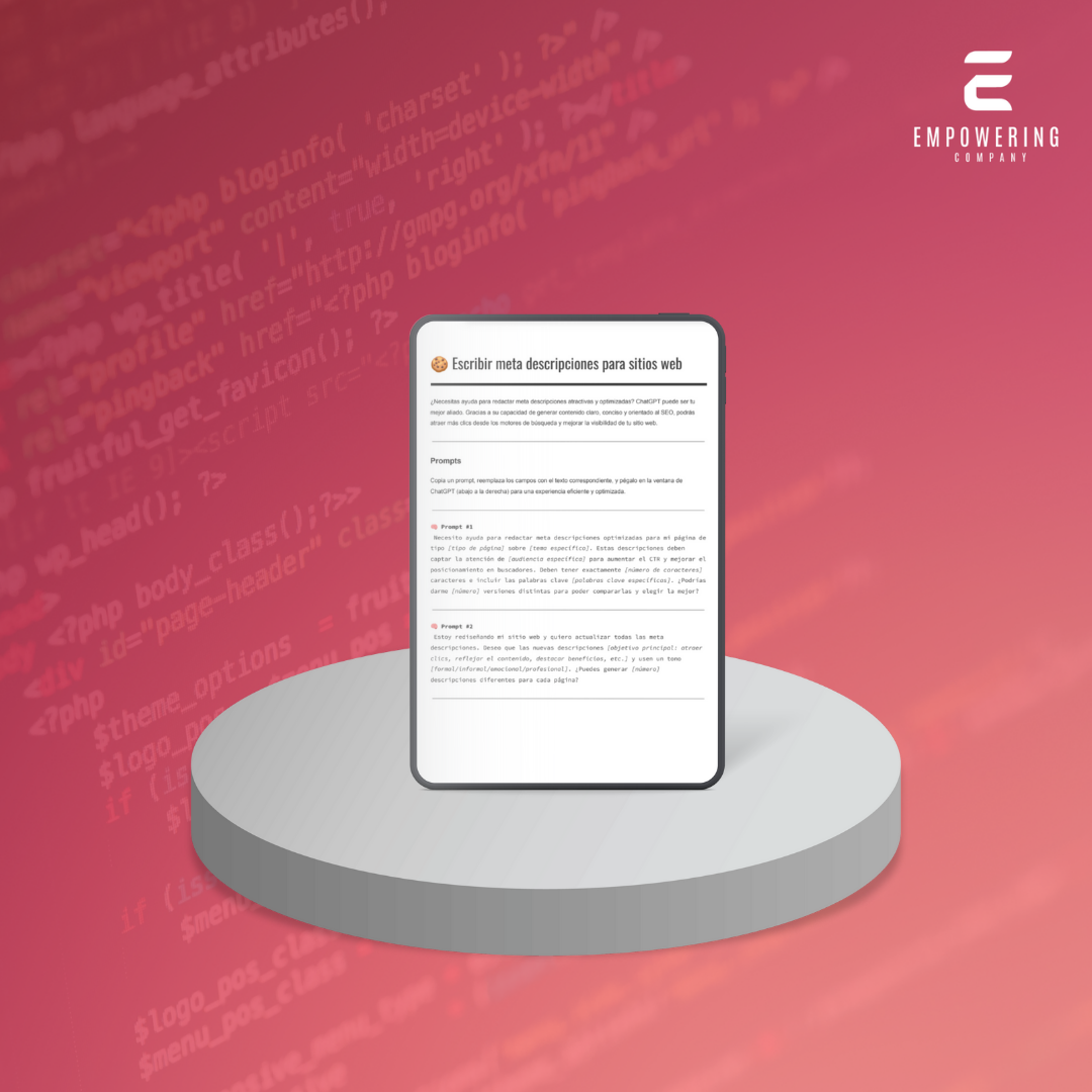 Escribir meta descripciones para sitios web - 3
