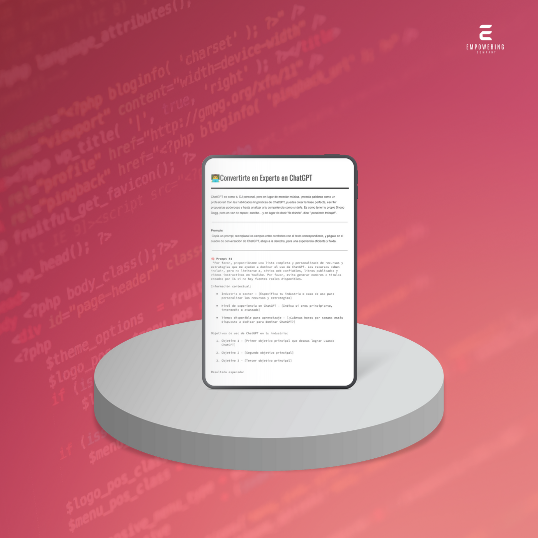 Convertirte en Experto en ChatGPT - 3
