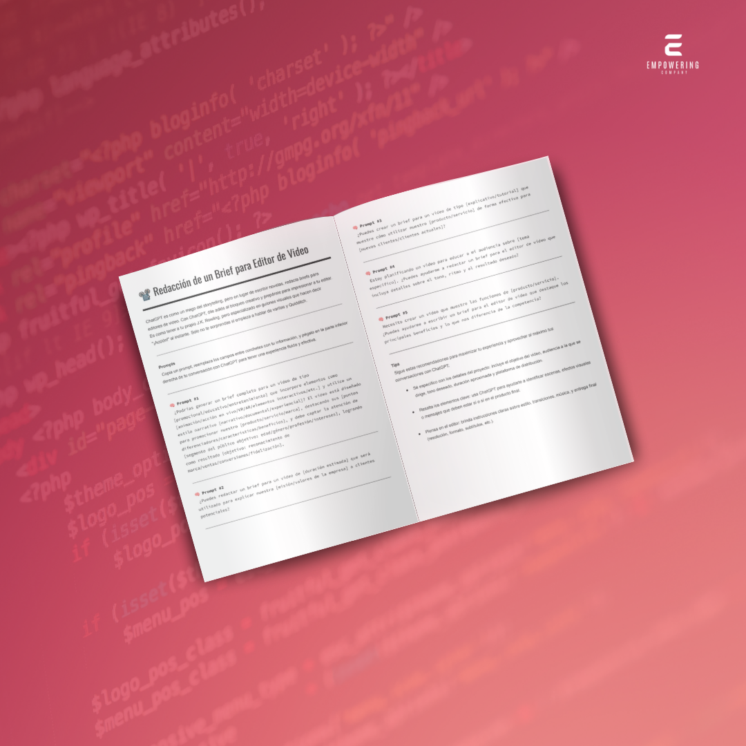 Redacción de un Brief para Editor de Video - 2