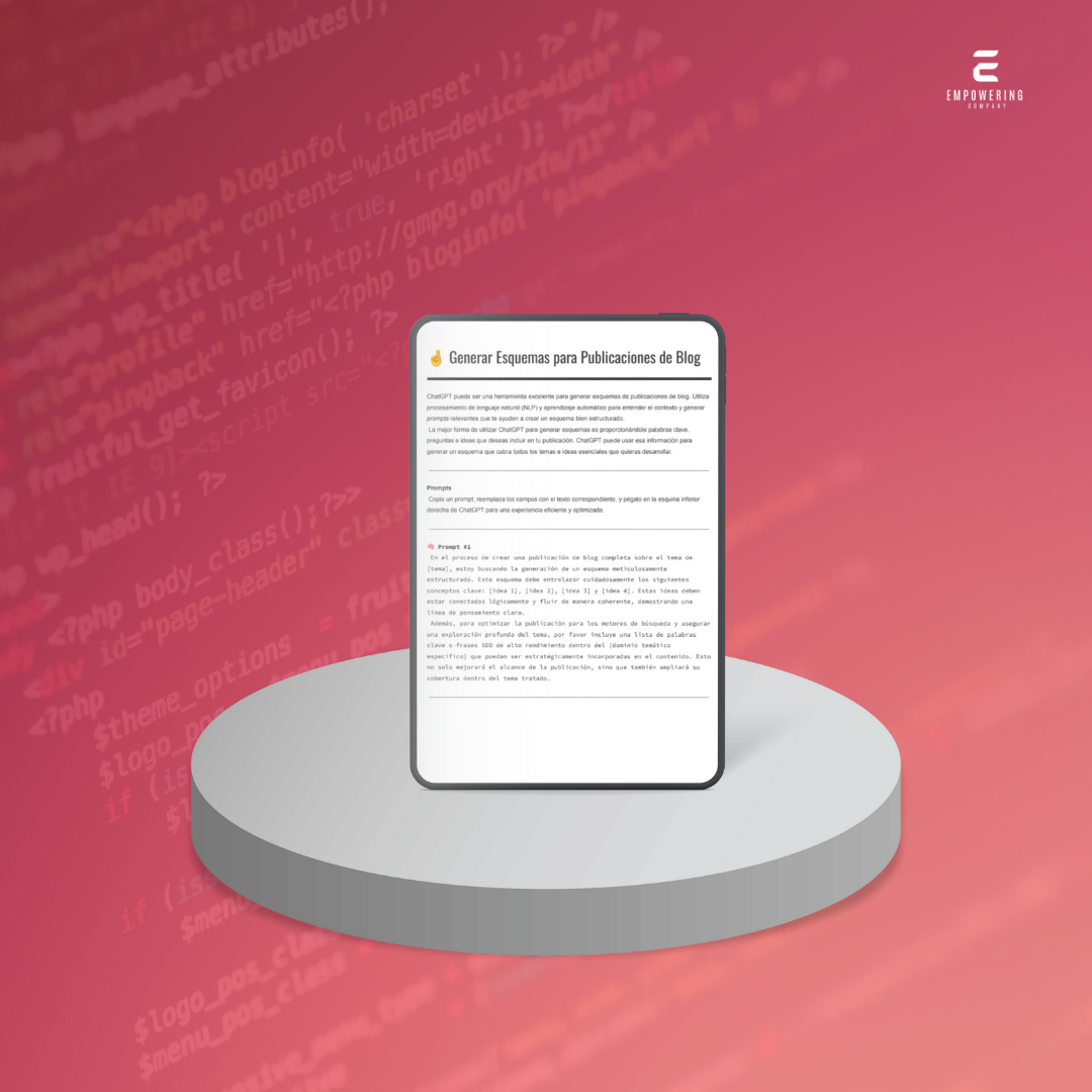 Generar Esquemas para Publicaciones de Blog - 3