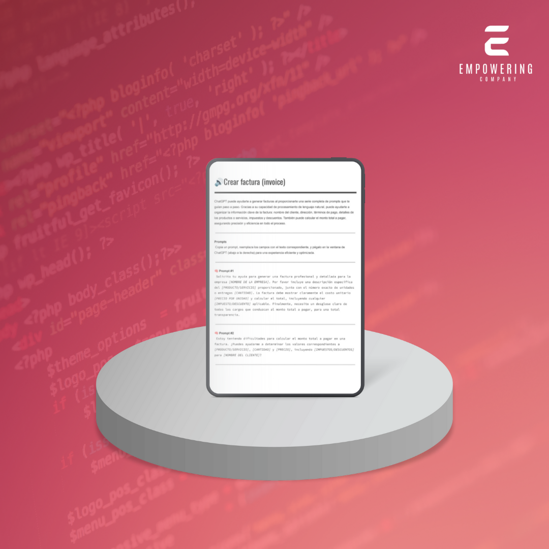 Crear factura (invoice) - 3