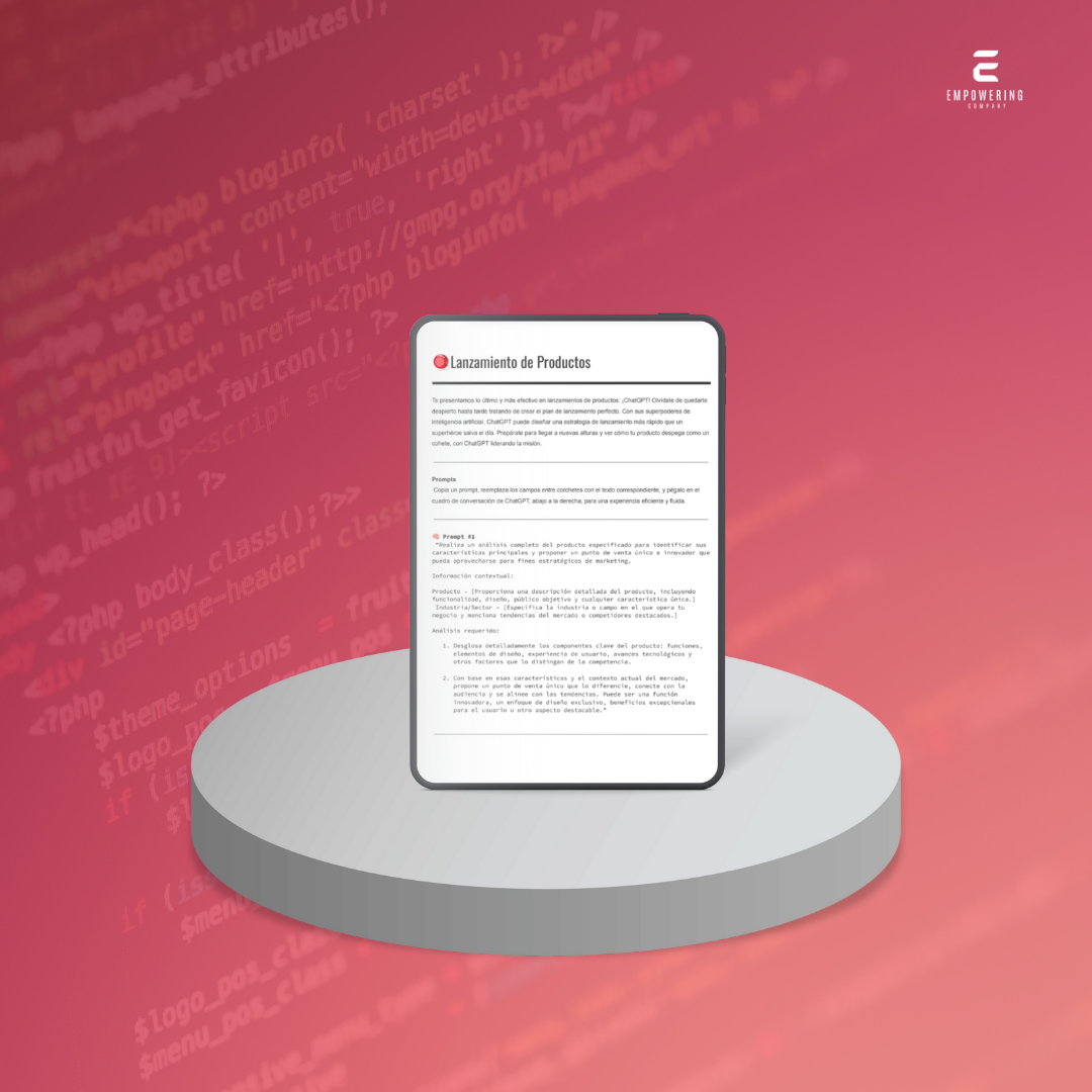 Lanzamiento de Productos - 3