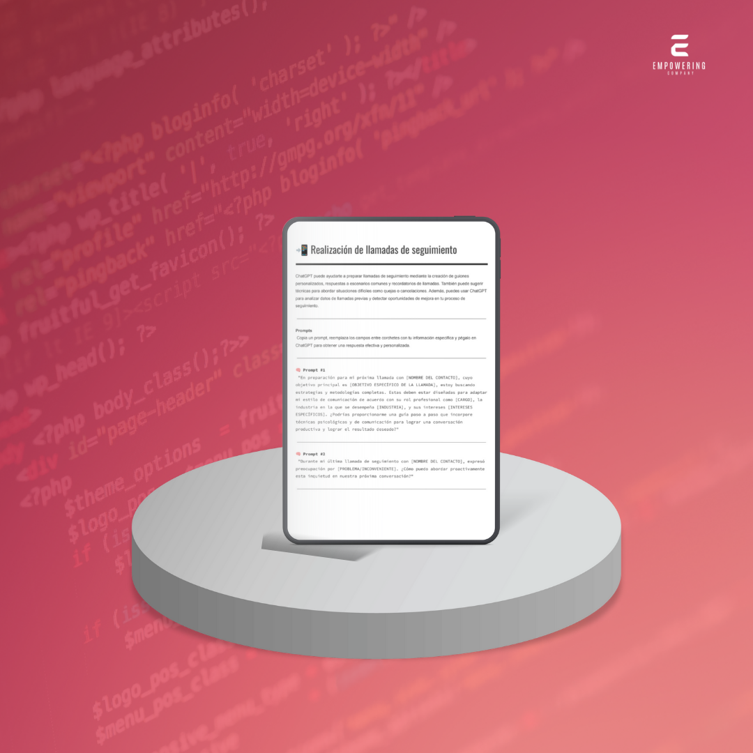 Realización de llamadas de seguimiento - 3