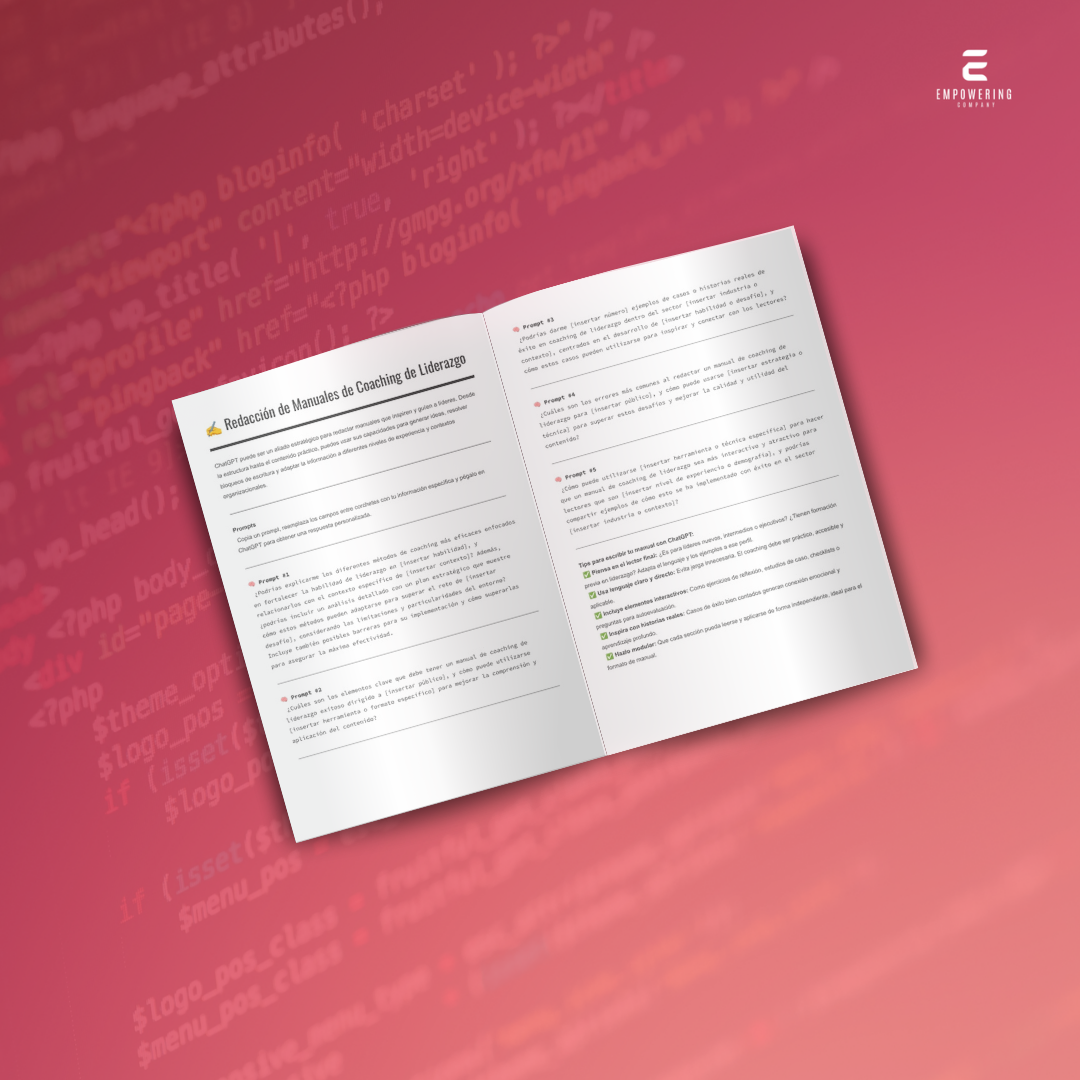 Redacción de Manuales de Coaching de Liderazgo - 2