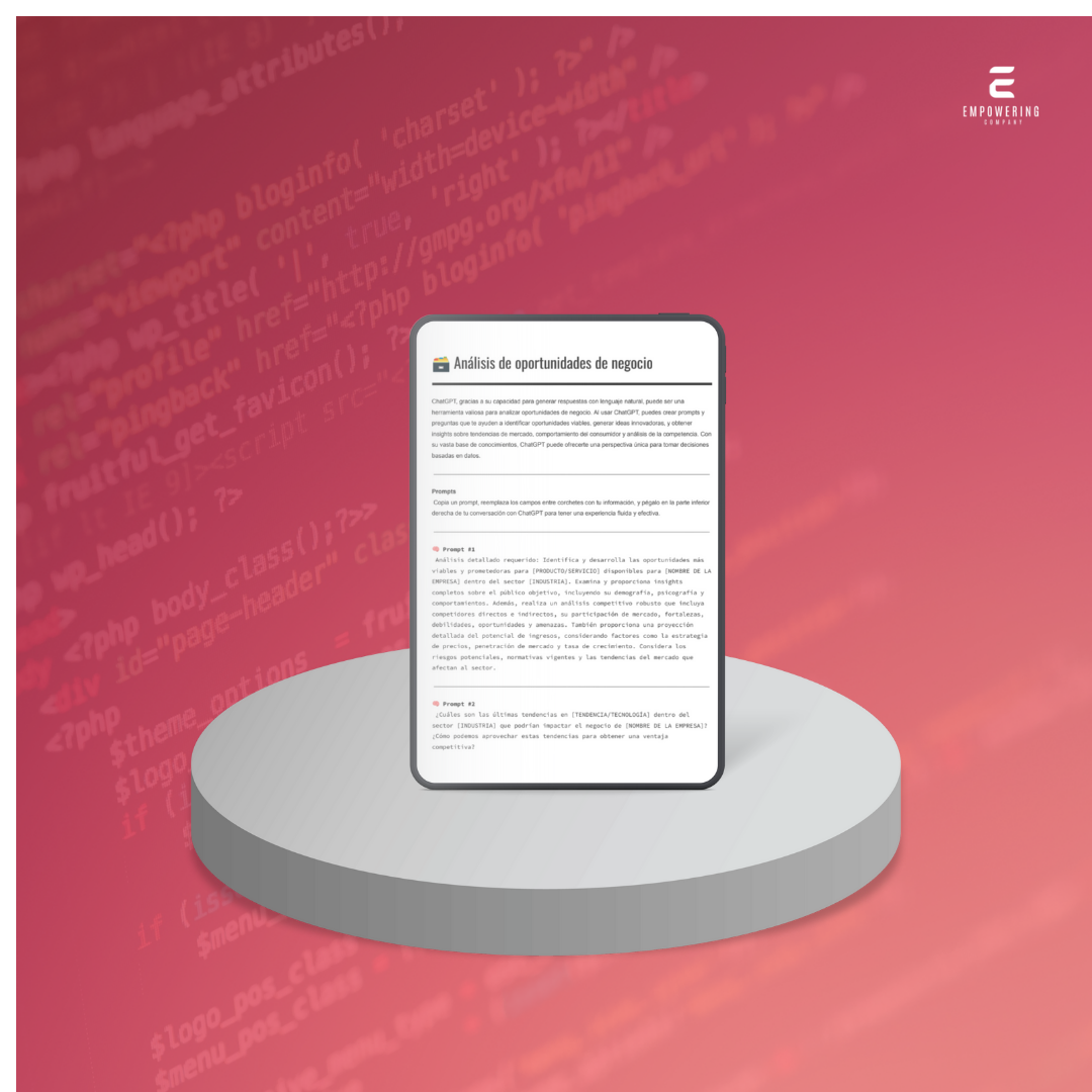 Análisis de oportunidades de negocio - 3